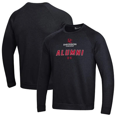 Men's Under Armour Davidson Wildcats Alumni Rival Fleece Pullover Sweatshirt