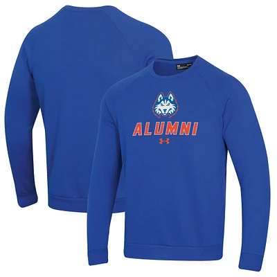 Men's Under Armour Royal Houston Christian Huskies Alumni Rival Fleece Pullover Sweatshirt