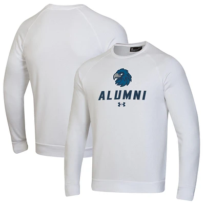 Men's Under Armour White Monmouth Hawks Alumni Rival Fleece Pullover Sweatshirt