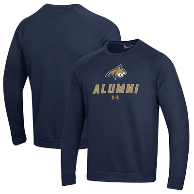 Men's Under Armour Navy Montana State Bobcats Alumni Rival Fleece Pullover Sweatshirt