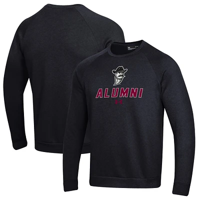 Men's Under Armour Black New Mexico State Aggies Alumni Rival Fleece Pullover Sweatshirt