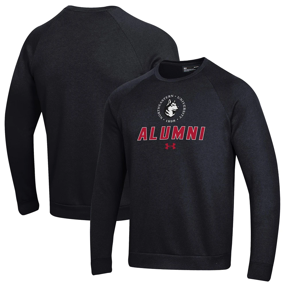 Men's Under Armour Northeastern Huskies Alumni Rival Fleece Pullover Sweatshirt