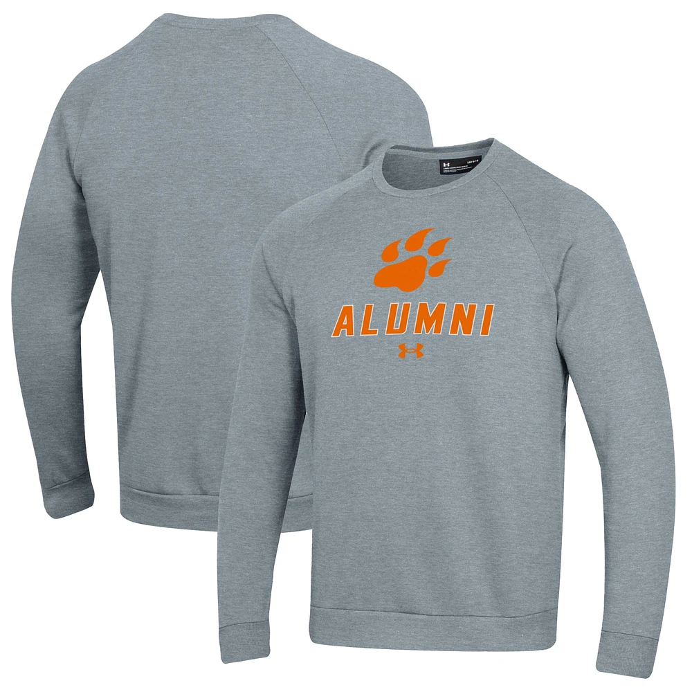 Men's Under Armour Gray Sam Houston State Bearkats Alumni Rival Fleece Pullover Sweatshirt