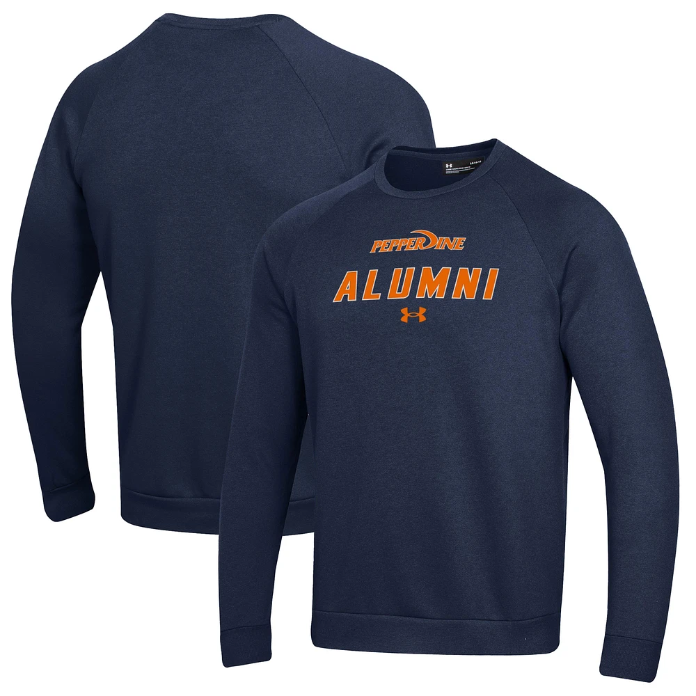 Men's Under Armour Pepperdine Waves Alumni Rival Fleece Pullover Sweatshirt