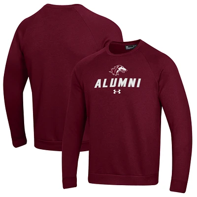 Men's Under Armour Maroon Southern Illinois Salukis Alumni Rival Fleece Pullover Sweatshirt