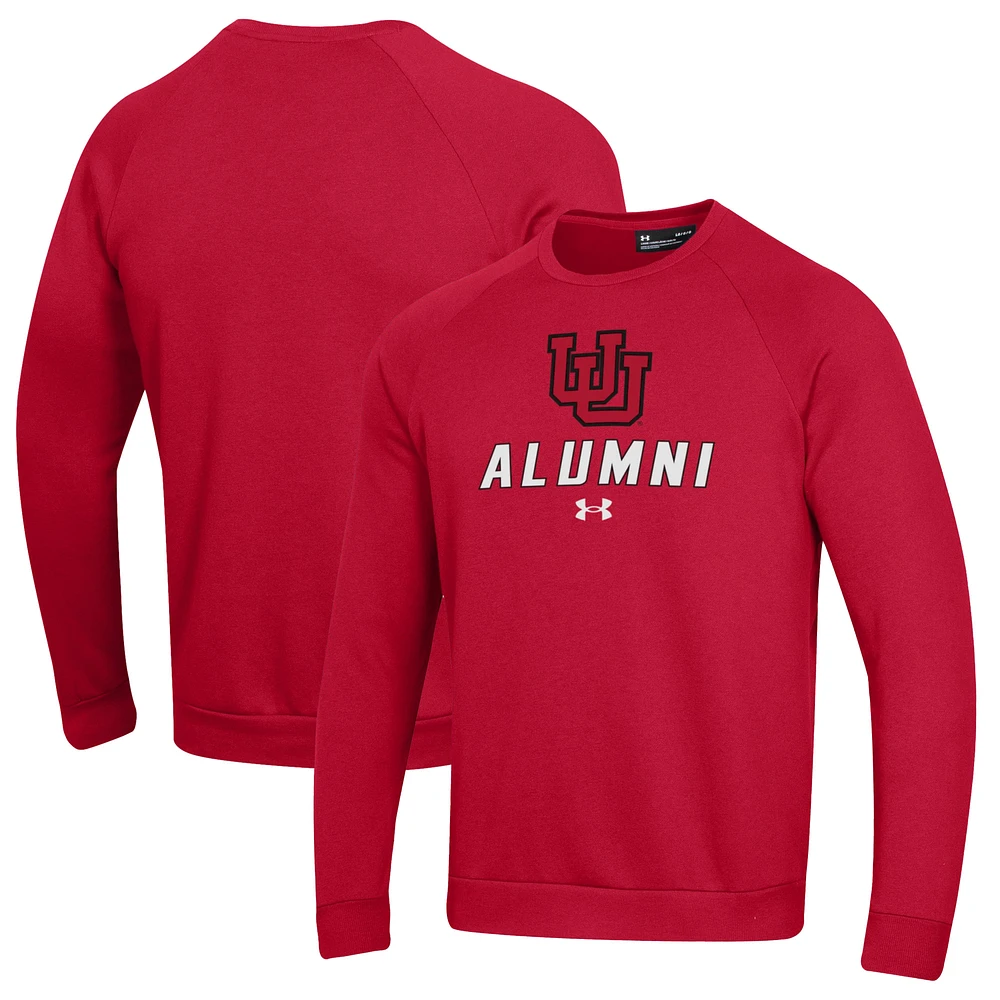 Men's Under Armour Utah Utes Alumni Rival Fleece Pullover Sweatshirt