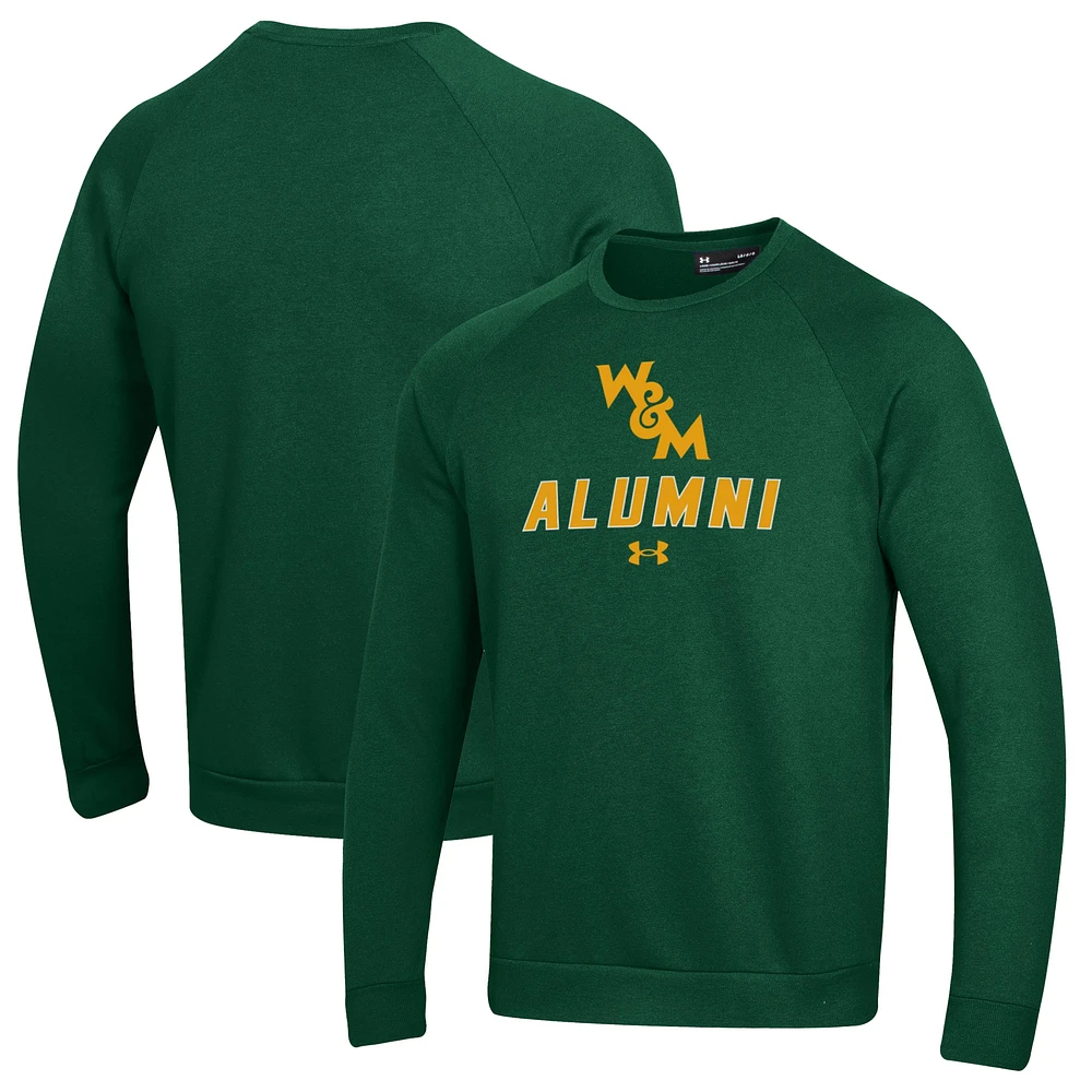 Men's Under Armour William & Mary Tribe Alumni Rival Fleece Pullover Sweatshirt