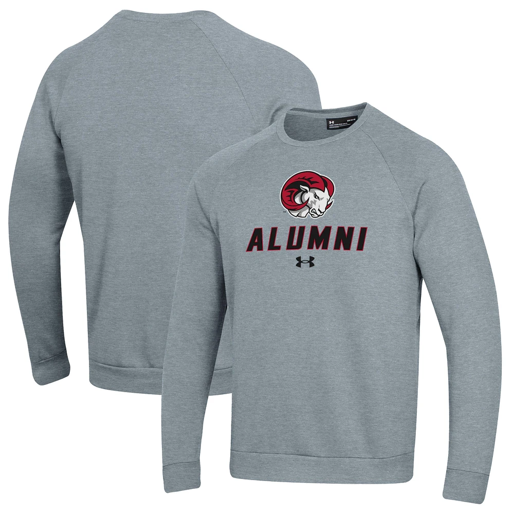 Men's Under Armour Gray Winston-Salem State Rams Alumni Rival Fleece Pullover Sweatshirt