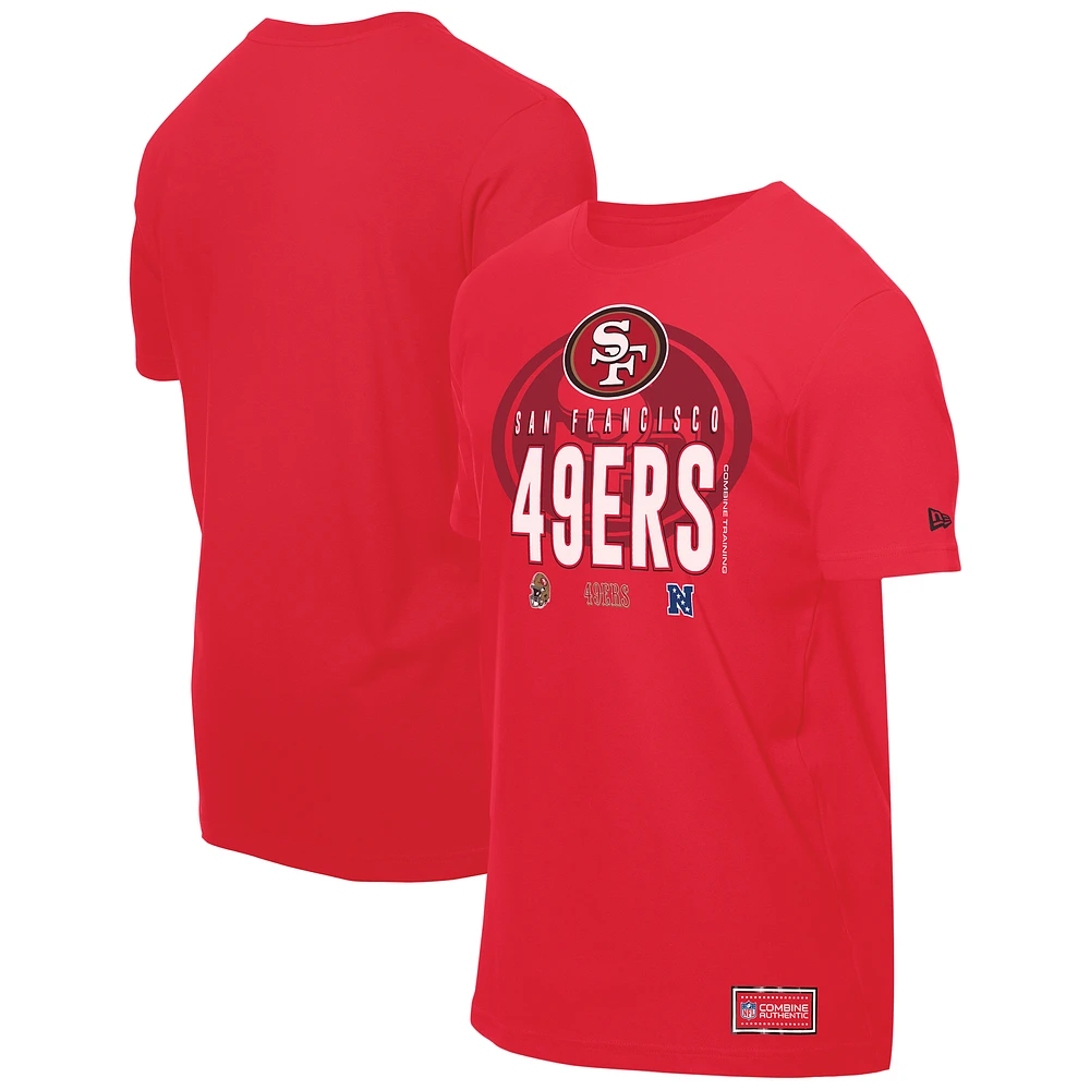 Men's New Era Scarlet San Francisco 49ers 2025 NFL Training Camp T-Shirt