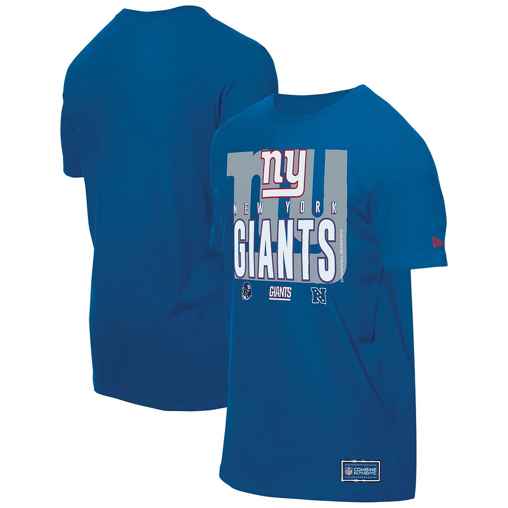 Men's New Era Royal York Giants 2025 NFL Training Camp T-Shirt
