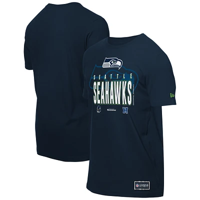 Men's New Era College Navy Seattle Seahawks 2025 NFL Training Camp T-Shirt