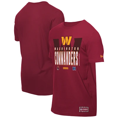 Men's New Era Burgundy Washington Commanders 2025 NFL Training Camp T-Shirt