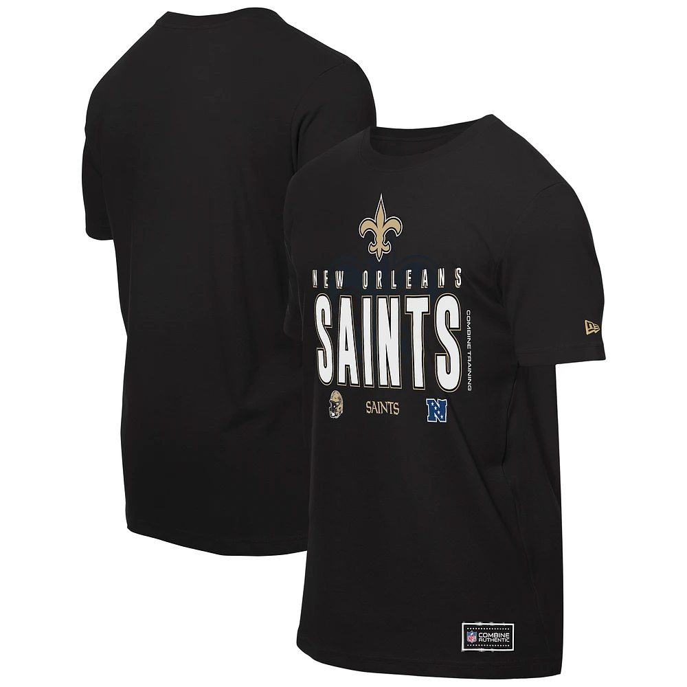 Men's New Era Black Orleans Saints 2025 NFL Training Camp T-Shirt