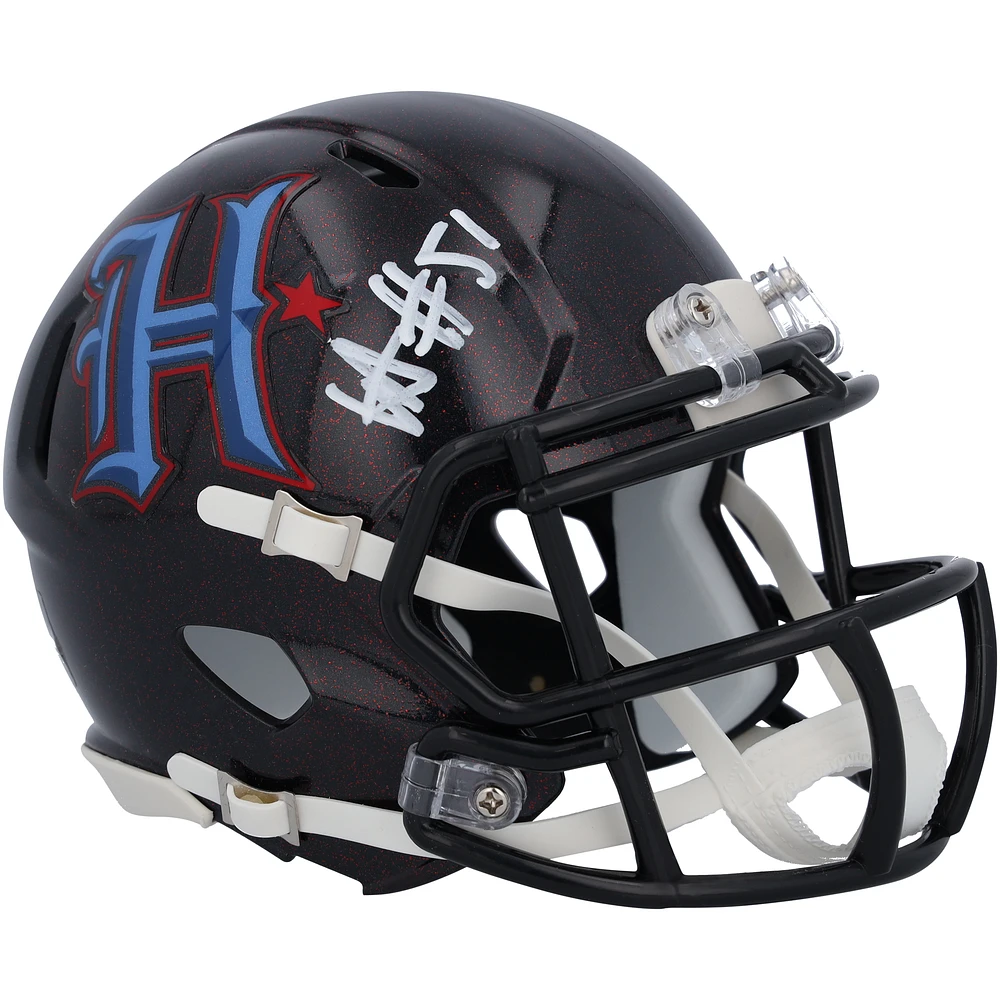 Will Anderson Jr. Houston Texans Autographed Riddell 2024 2nd Alternate Speed Mini Helmet