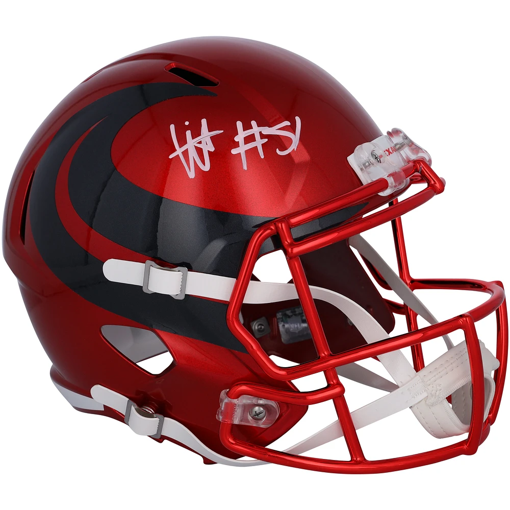 Will Anderson Jr. Houston Texans Autographed Riddell 2024 Alternate Speed Replica Helmet