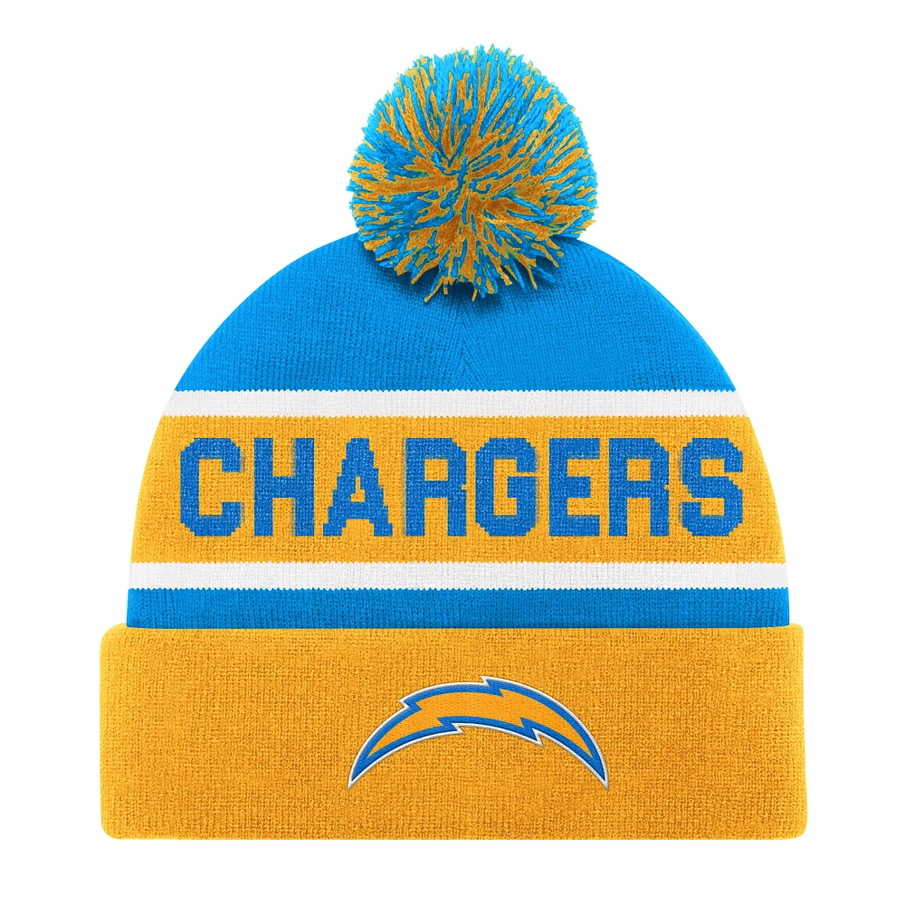 Unisex Starter Gold Los Angeles Chargers Cuffed Knit Hat with Pom