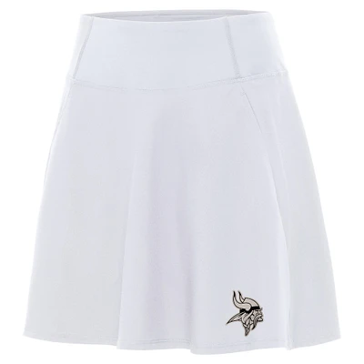Women's Antigua White Minnesota Vikings Brushed Carbon Chip Skort