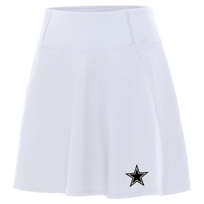 Women's Antigua White Dallas Cowboys Brushed Carbon Chip Skort