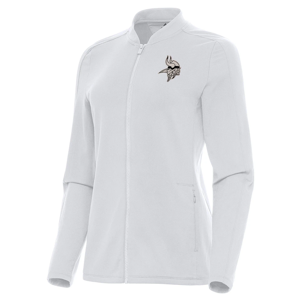 Women's Antigua Minnesota Vikings Continual Full-Zip Jacket