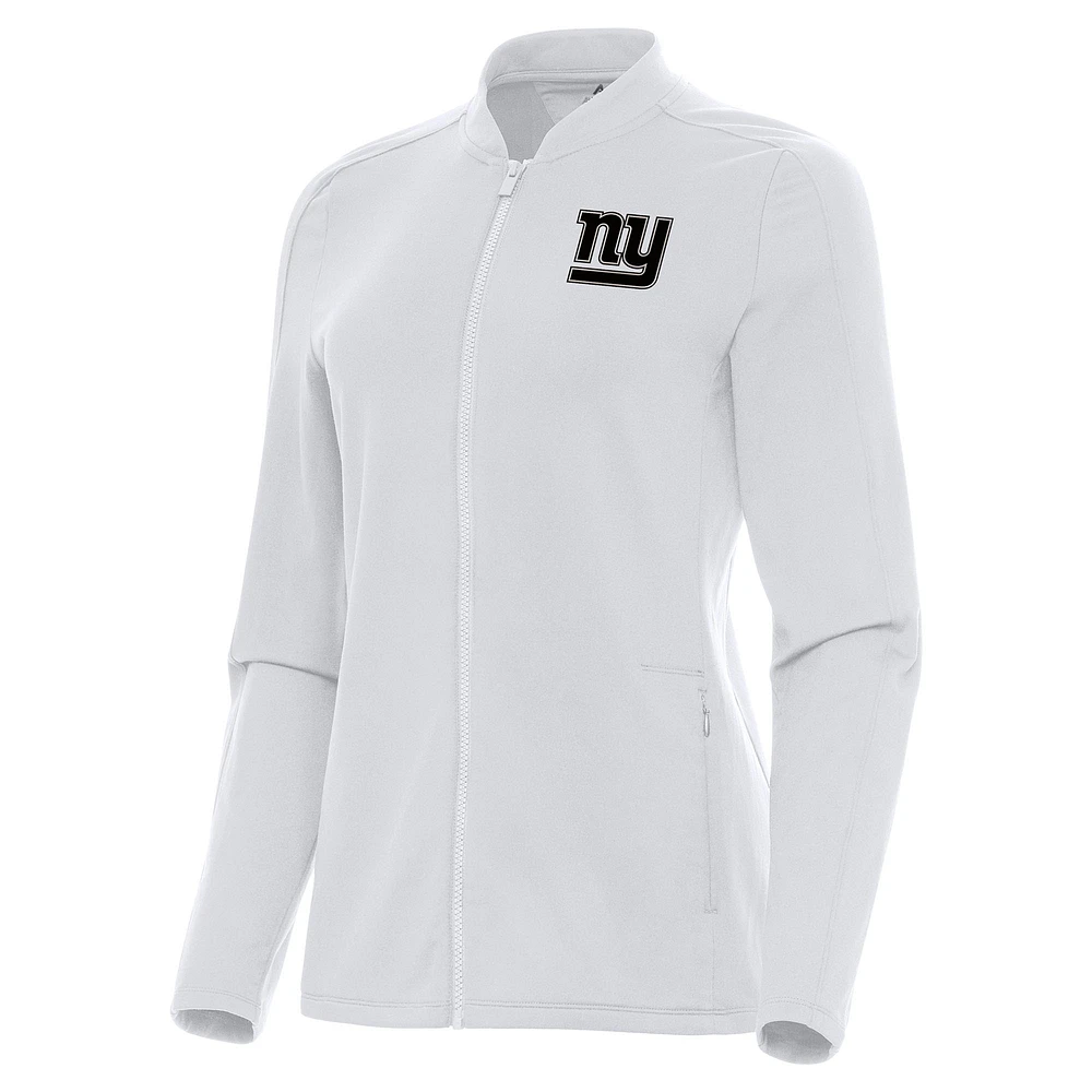 Women's Antigua New York Giants Continual Full-Zip Jacket