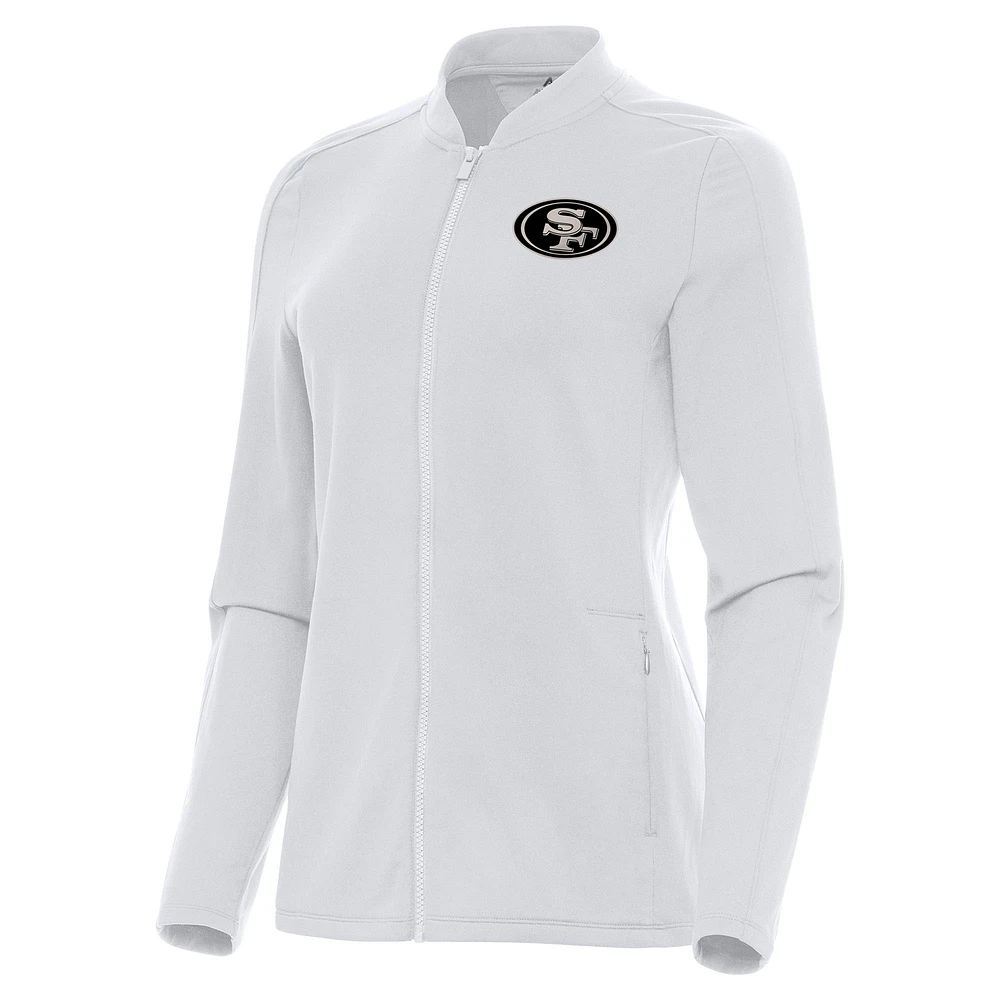 Women's Antigua San Francisco 49ers Continual Full-Zip Jacket