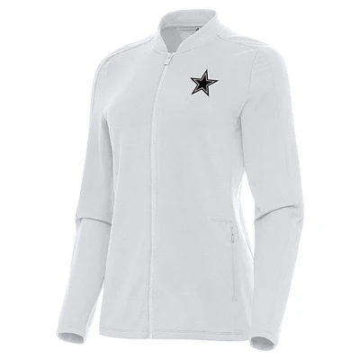 Women's Antigua White Dallas Cowboys Continual Full-Zip Jacket