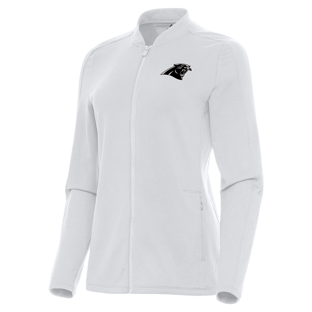 Women's Antigua Carolina Panthers Continual Full-Zip Jacket