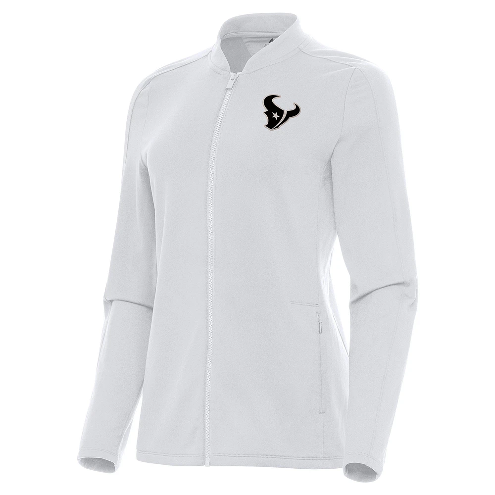 Women's Antigua Houston Texans Continual Full-Zip Jacket