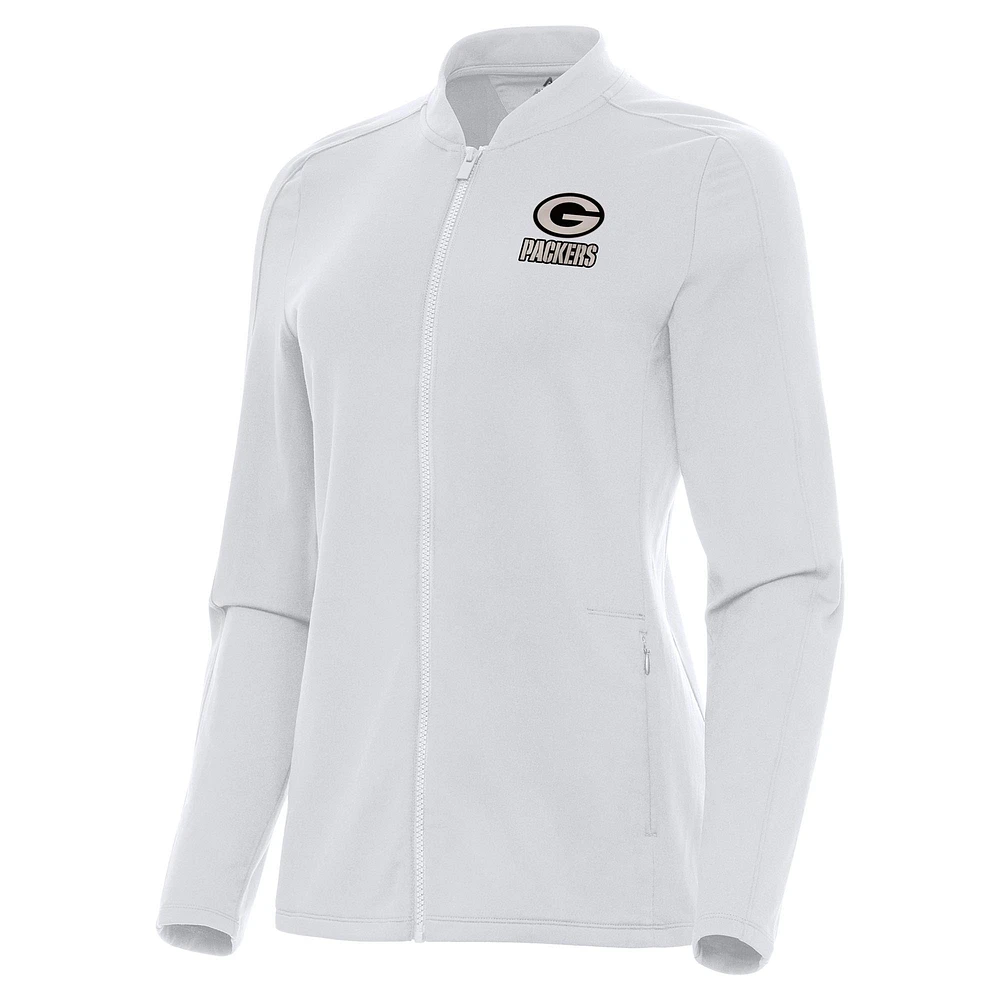 Women's Antigua Green Bay Packers Continual Full-Zip Jacket