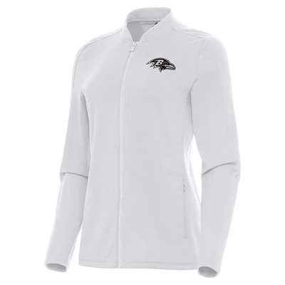 Women's Antigua Baltimore Ravens Continual Full-Zip Jacket