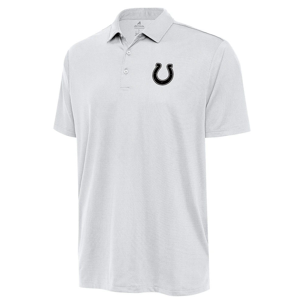 Men's Antigua White Indianapolis Colts Ellipse Performance Polo