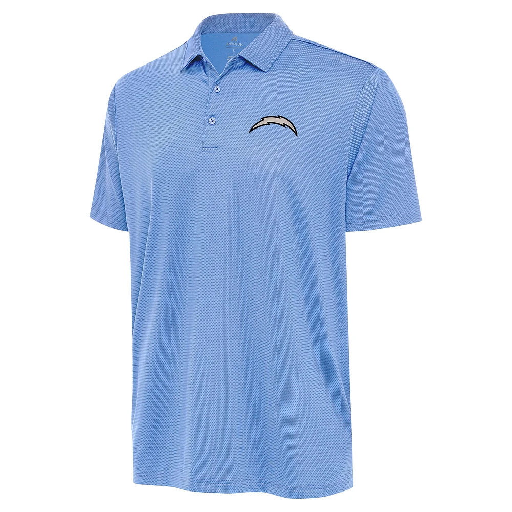 Men's Antigua Powder Blue Los Angeles Chargers Ellipse Performance Polo