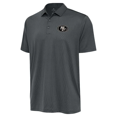 Men's Antigua  Pewter San Francisco 49ers Ellipse Performance Polo