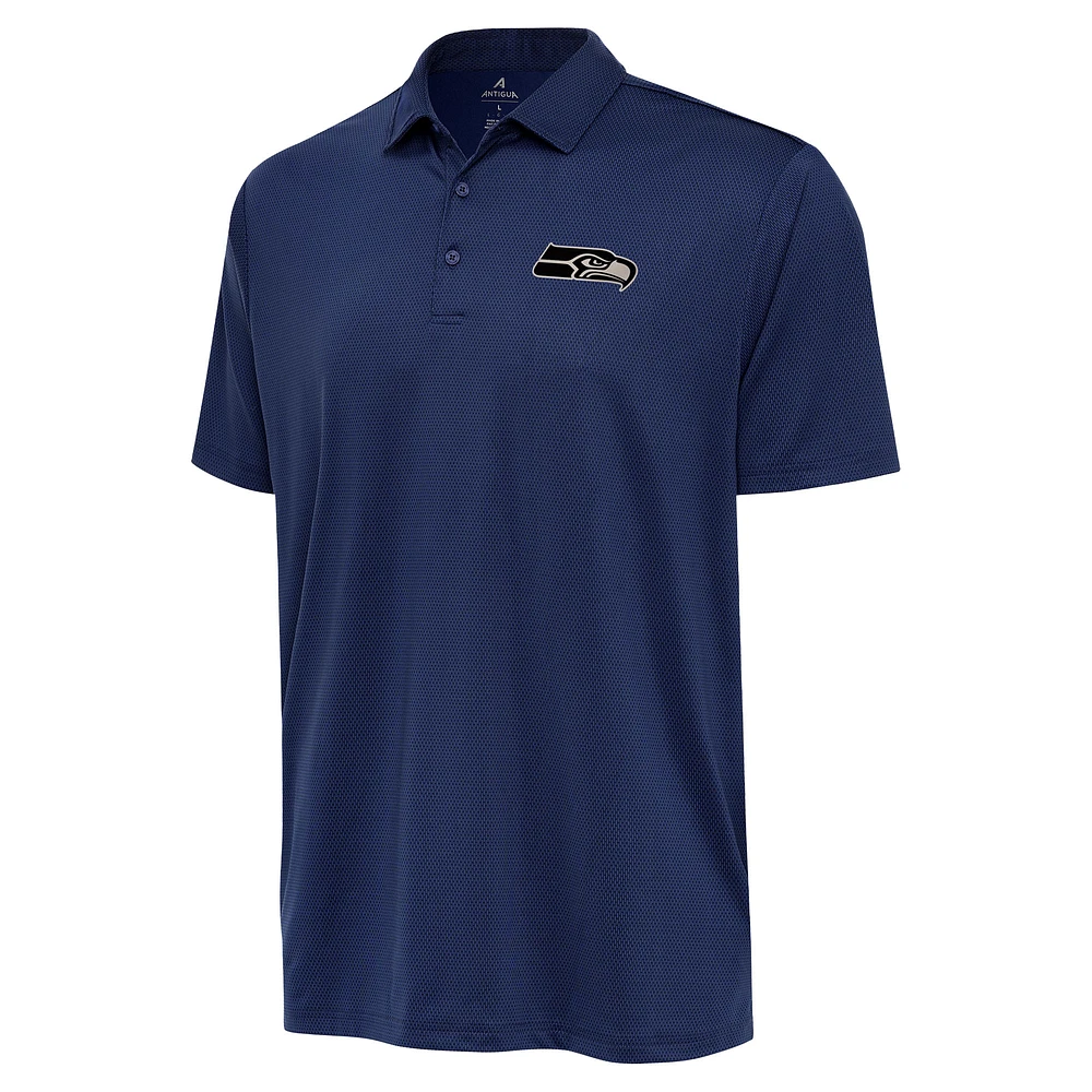 Men's Antigua Navy Seattle Seahawks Ellipse Performance Polo