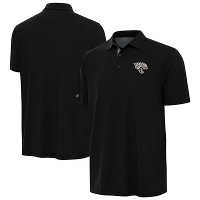 Men's Antigua Black Jacksonville Jaguars Era Polo