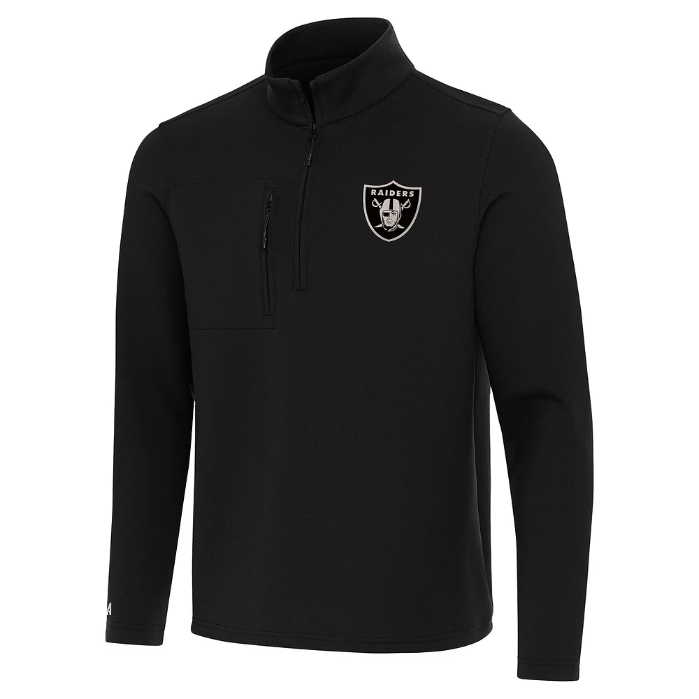 Men's Antigua Las Vegas Raiders Insider Quarter-Zip Jacket