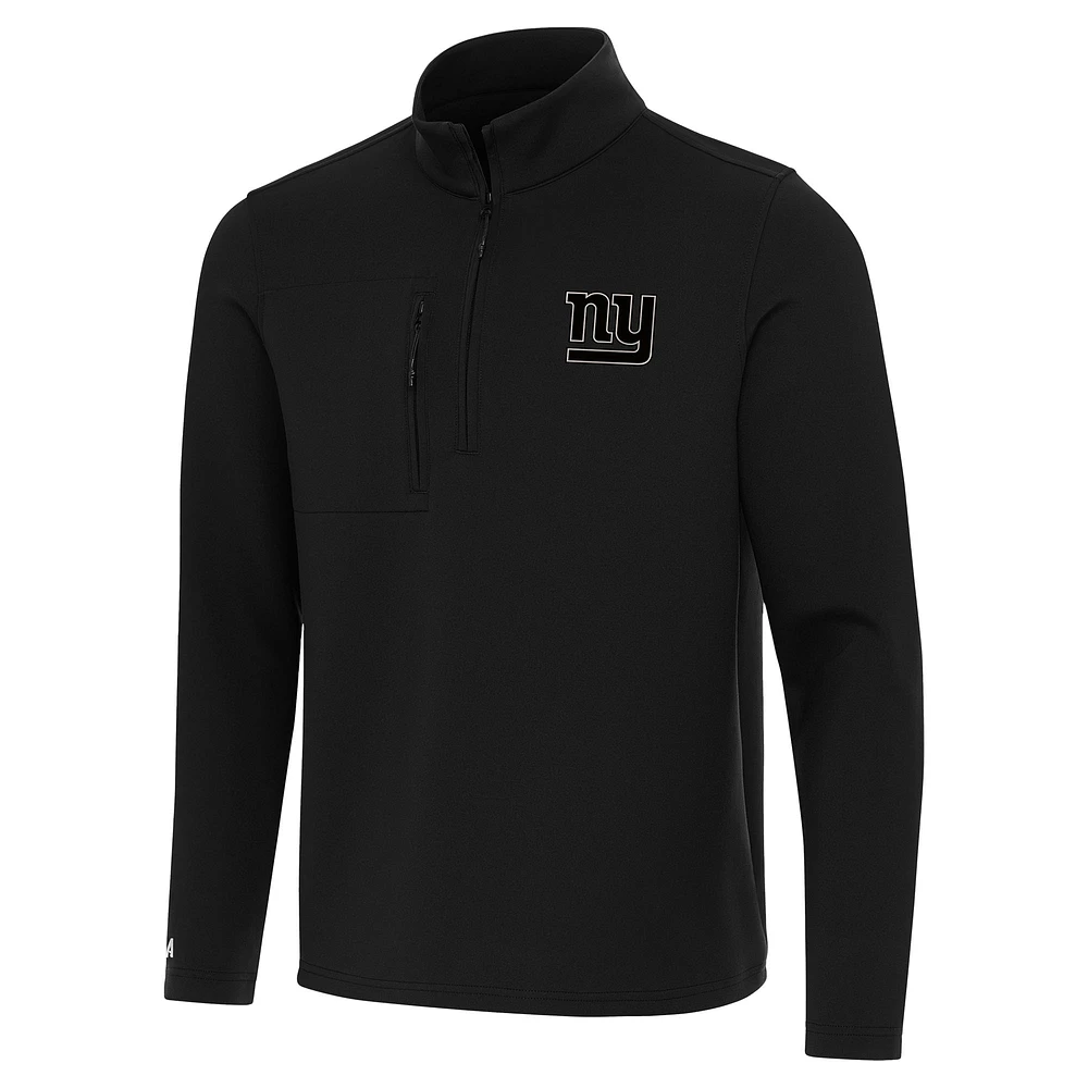 Men's Antigua New York Giants Insider Quarter-Zip Jacket