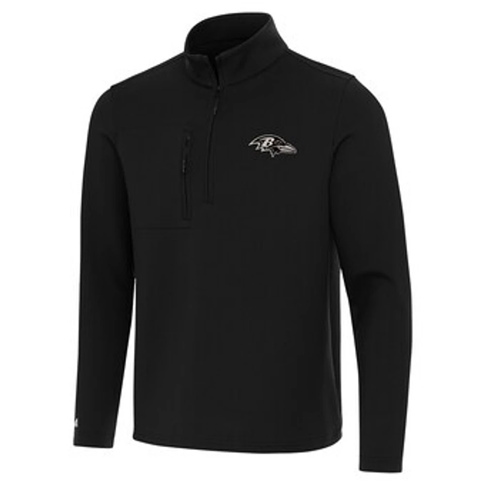 Men's Antigua Baltimore Ravens Insider Quarter-Zip Jacket