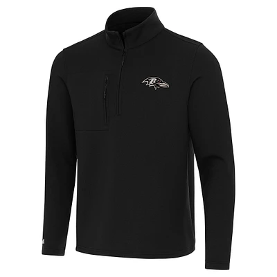 Men's Antigua Baltimore Ravens Insider Quarter-Zip Jacket