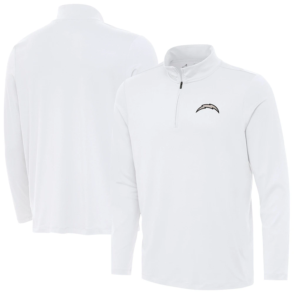 Men's Antigua Los Angeles Chargers Reprocess Quarter-Zip Top