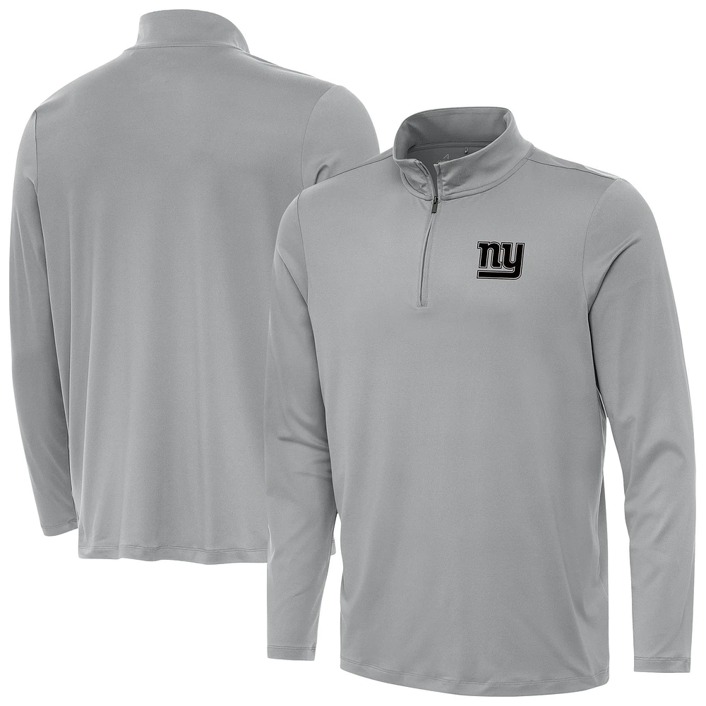 Men's Antigua New York Giants Reprocess Quarter-Zip Top