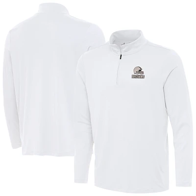 Men's Antigua Cleveland Browns Reprocess Quarter-Zip Top