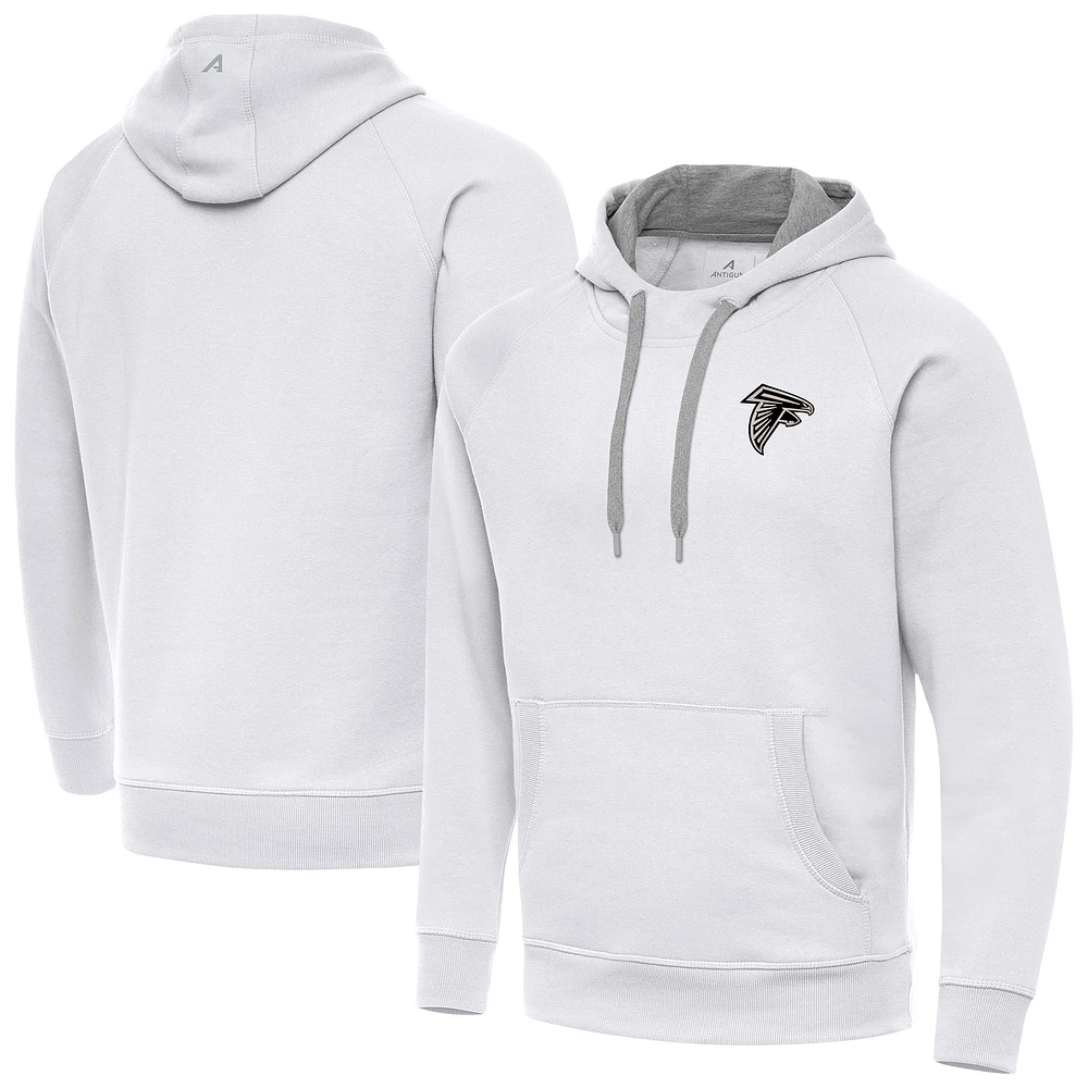 Men's Antigua Atlanta Falcons Brushed Carbon Victory Pullover Hoodie