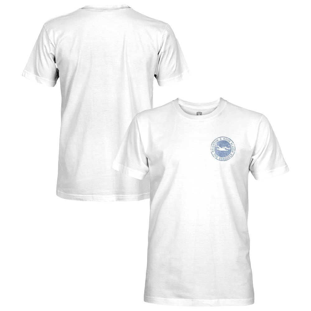 Men's 1863FC White Brighton and Hove Albion Color Badge T-Shirt