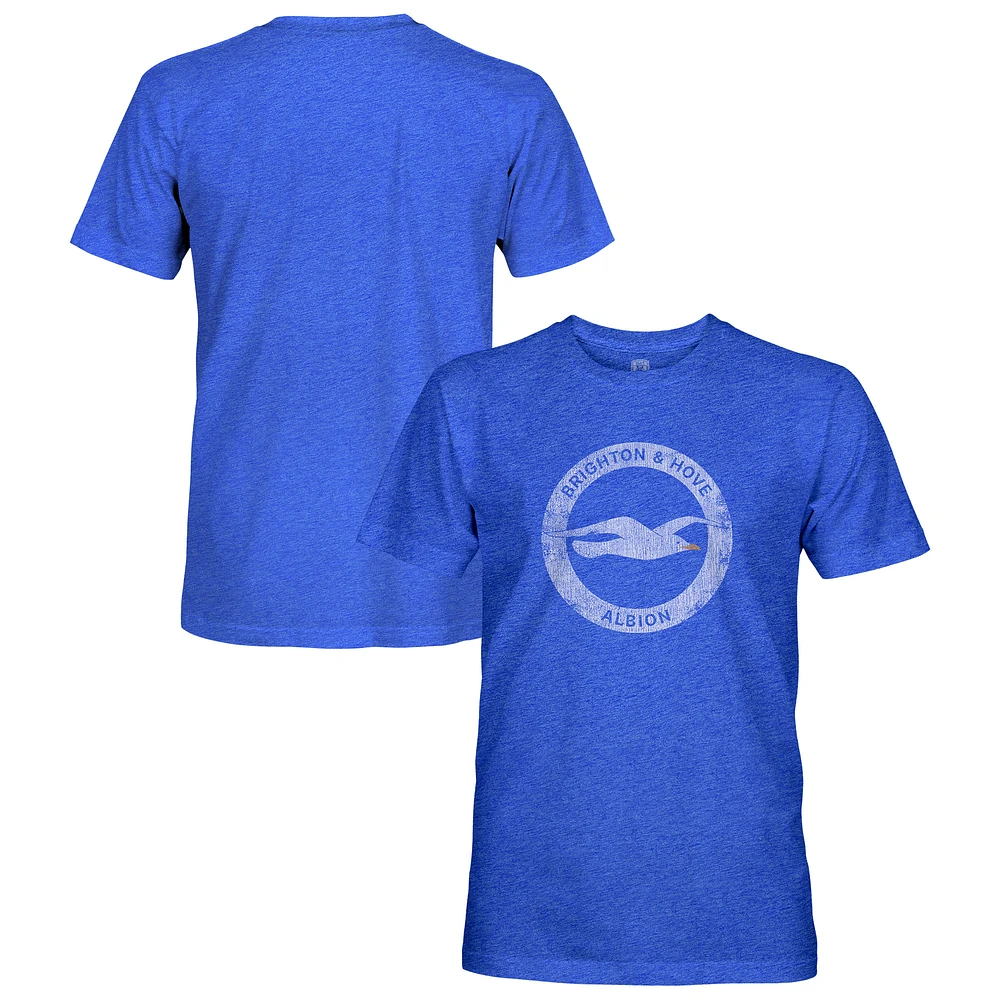 Men's 1863FC Blue Brighton and Hove Albion Color Badge Vintage Tri-Blend T-Shirt