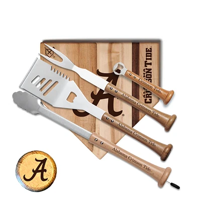 Baseball BBQ Alabama Crimson Tide 12'' Grand Slam Combo Set