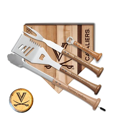 Baseball BBQ Virginia Cavaliers 12'' Grand Slam Combo Set