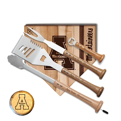 Baseball BBQ Appalachian State Mountaineers 12'' Grand Slam Combo Set