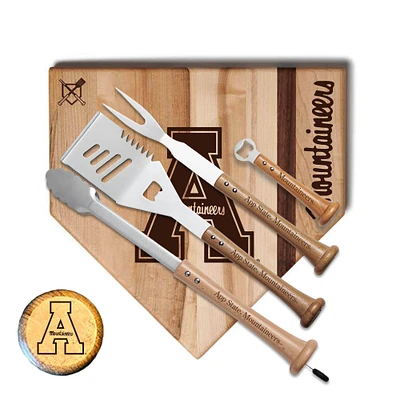 Baseball BBQ Appalachian State Mountaineers 17'' Grand Slam Combo Set