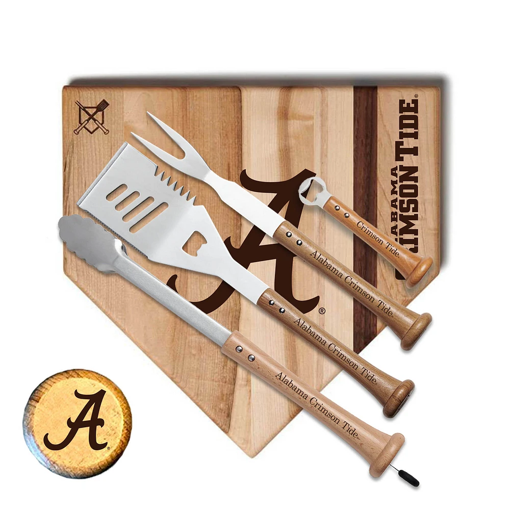 Baseball BBQ Alabama Crimson Tide 17'' Grand Slam Combo Set